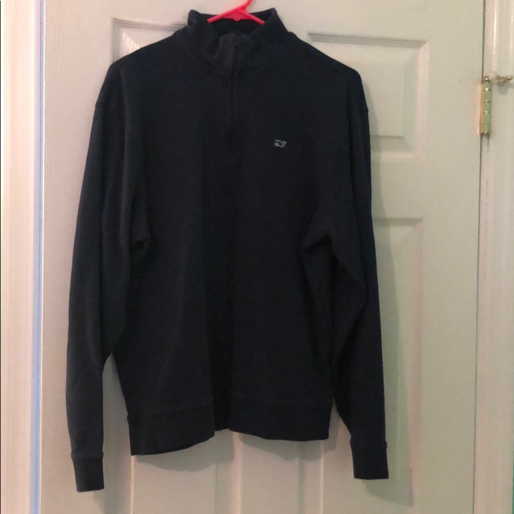navy vineyard vines quarter zip